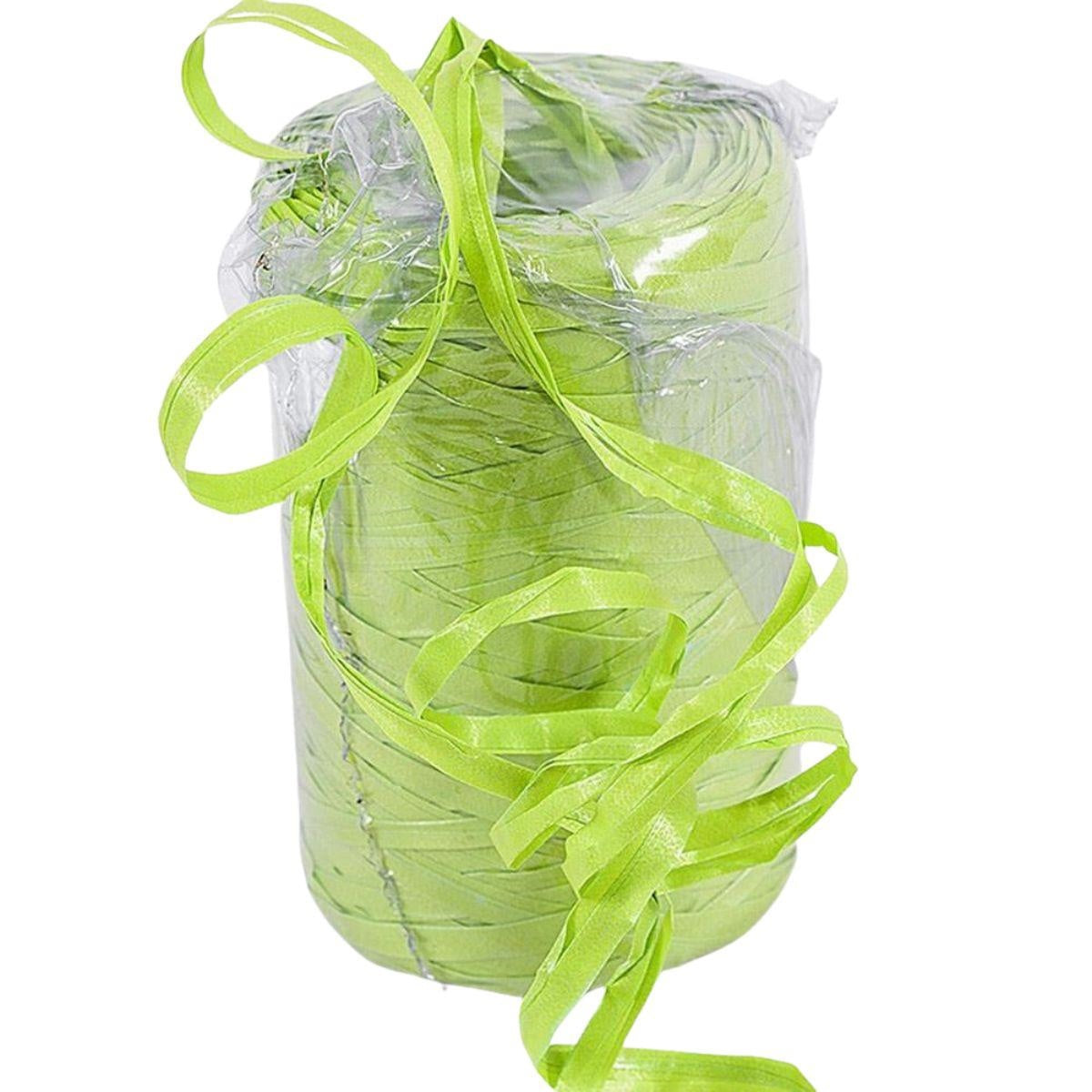 Rocchetto in rafia di pvc verde mela, 200 m (kit da 3)