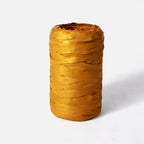 Rocchetto di rafia in pvc ocra, 15 mm x 200 m (kit da 3)