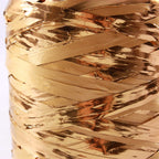 Rocchetto in rafia e pvc oro opaco da 200 m (kit da 3)