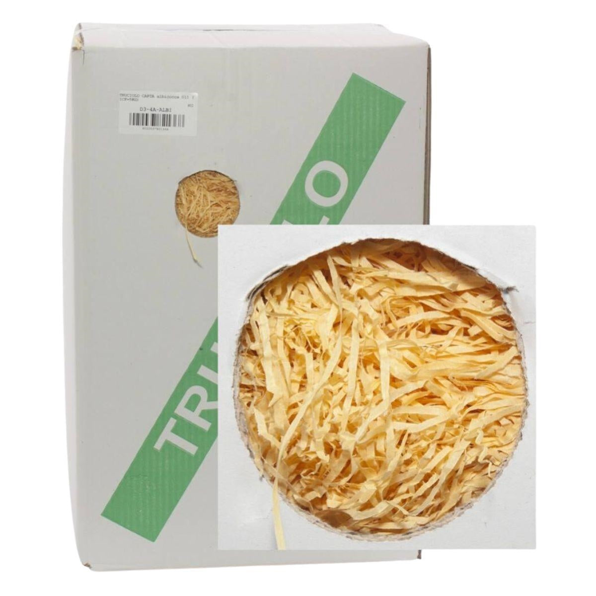 Truciolo in carta color albicocca in confezione da 5 kg (kit da 3)