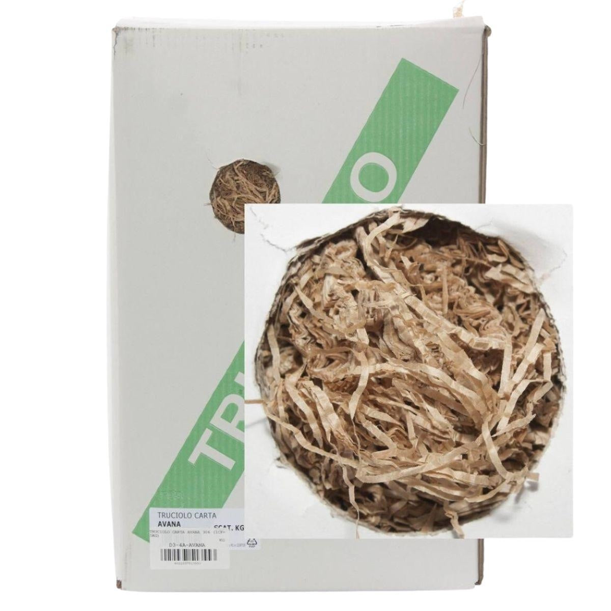 Truciolo di carta color avana, confezione da 5 kg (kit da 3)