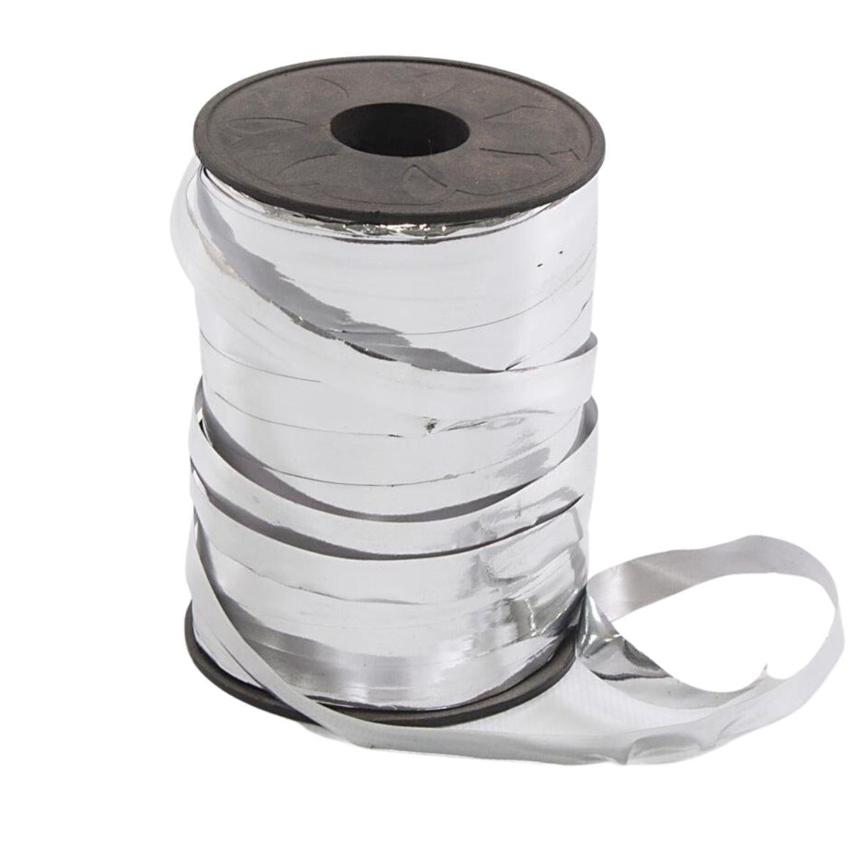 Rocchetto in pvc argento lucido, 250 mt (kit da 3)