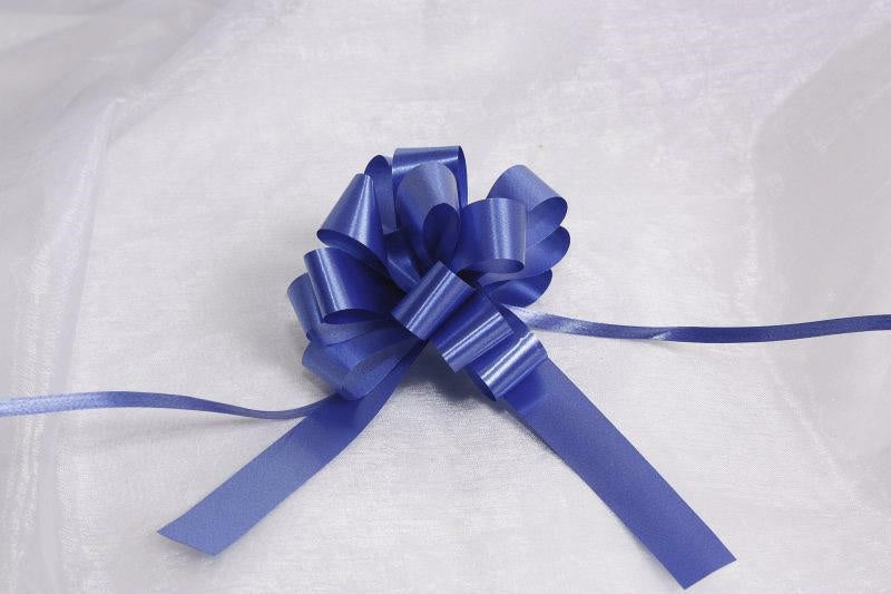 Fiocco blu scuro in pvc, 19 mm, confezione da 50 (kit da 10)