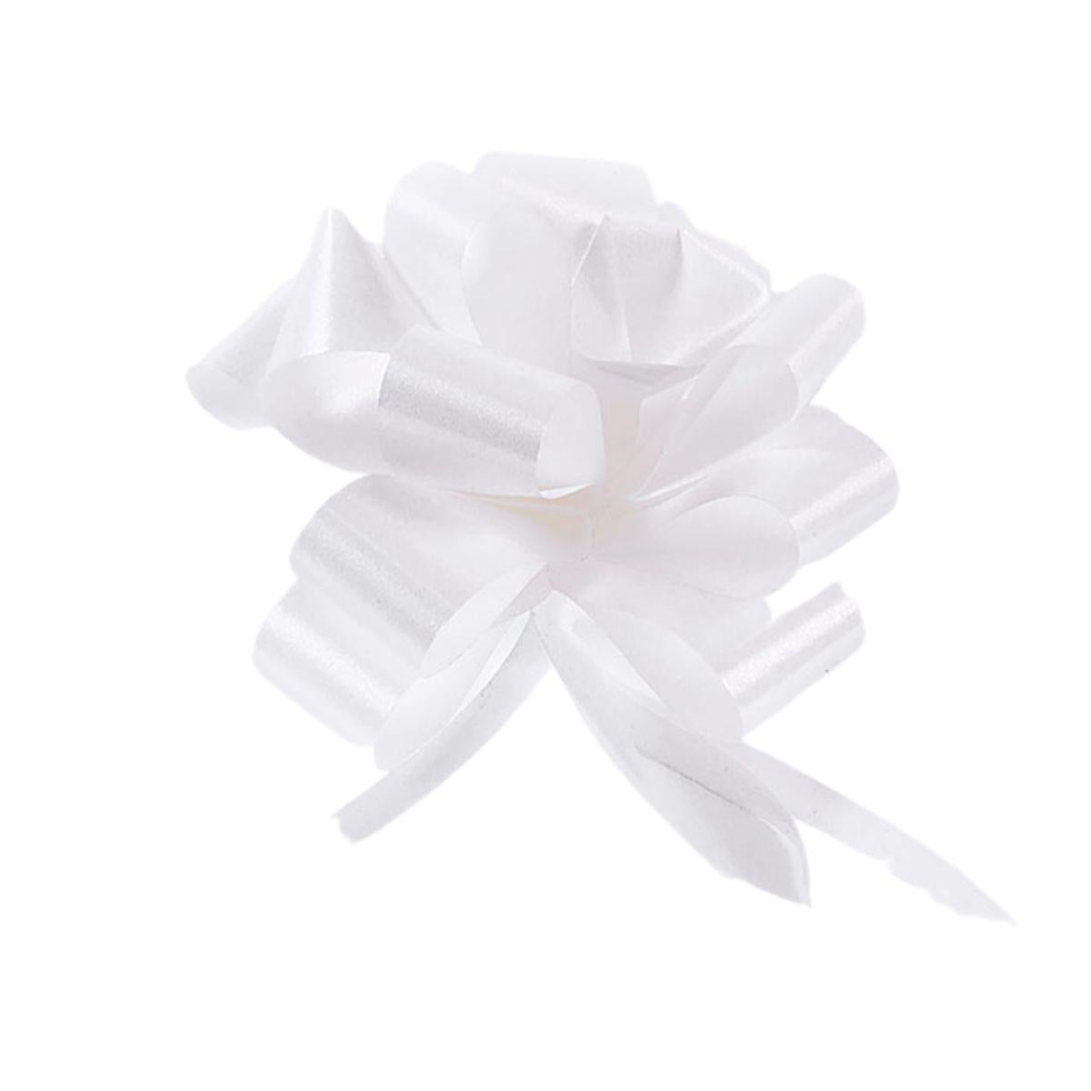 Fiocco bianco in pvc 19 mm, confezione da 50 (kit da 10)