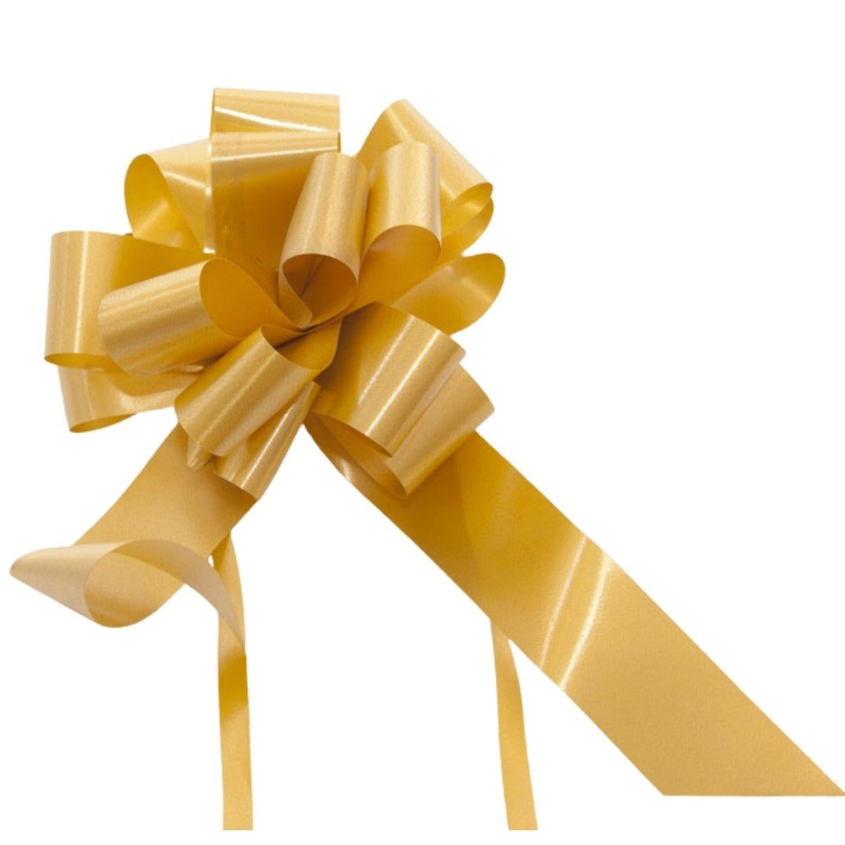 Fiocco liscio oro da 31 mm (kit da 10)