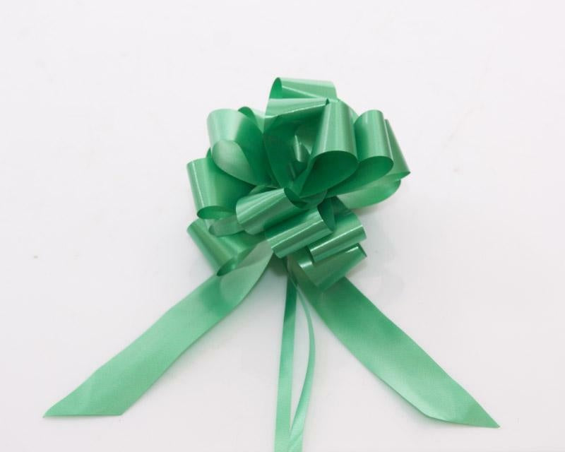Fiocco rapido liscio verde bandiera, 31 mm (kit da 10)