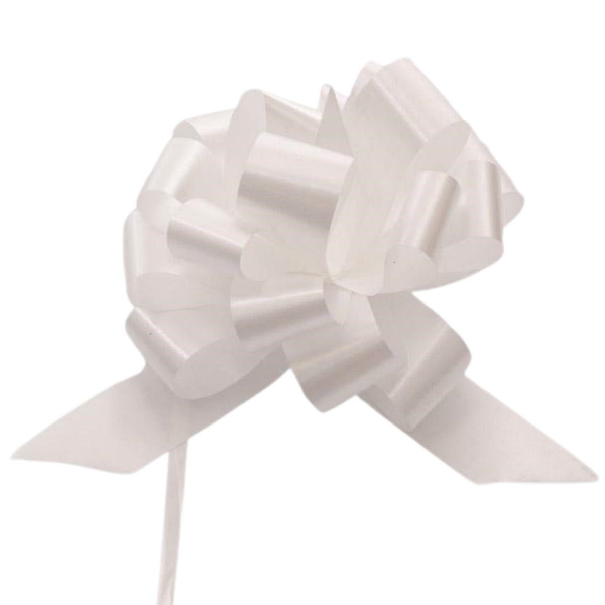 Fiocco liscio bianco 30 mm (kit da 10)
