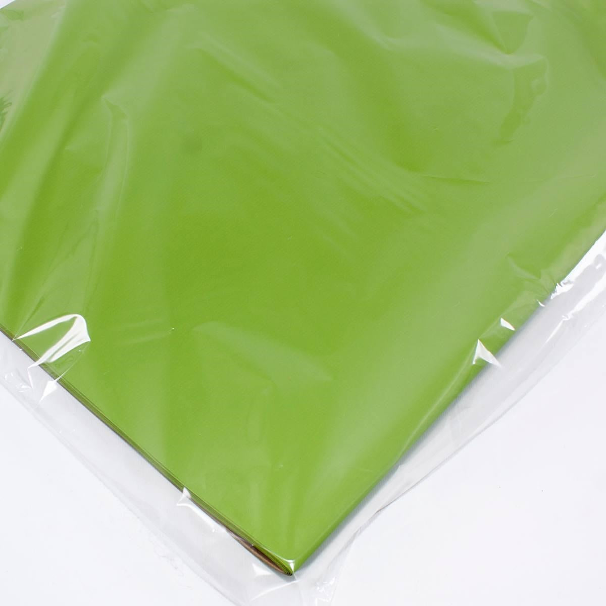 Fogli da confezionamento verde 70x100 cm, confezione da 25