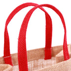 Borsina in juta Buon Natale, 20x12x20 cm (kit da 10)