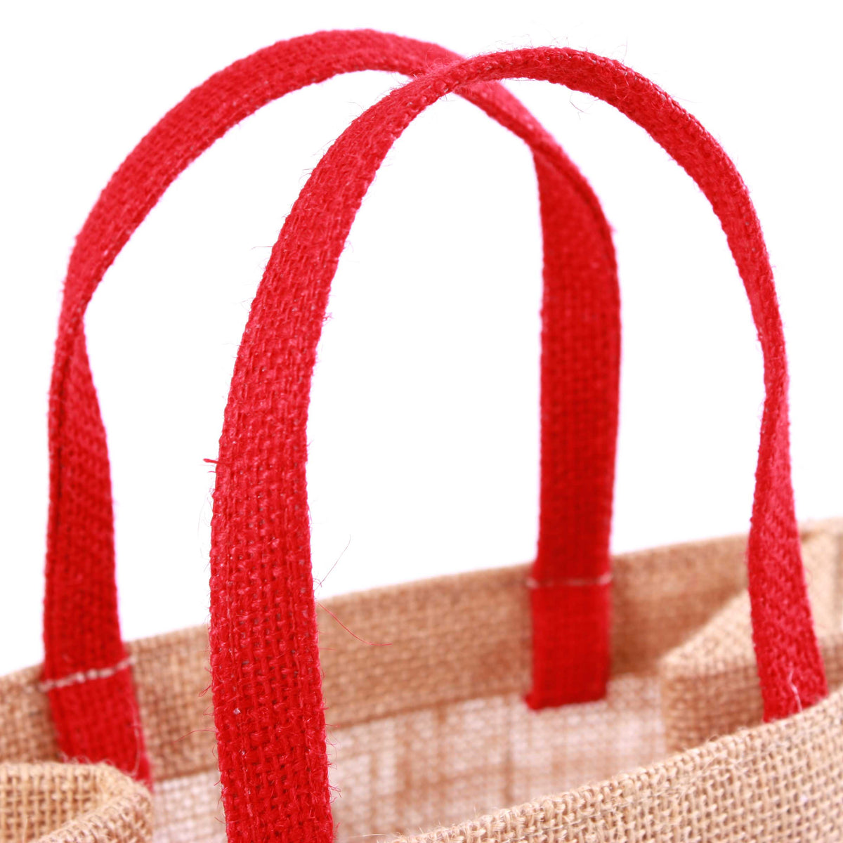 Borsina in juta Buon Natale, 20x12x20 cm (kit da 10)