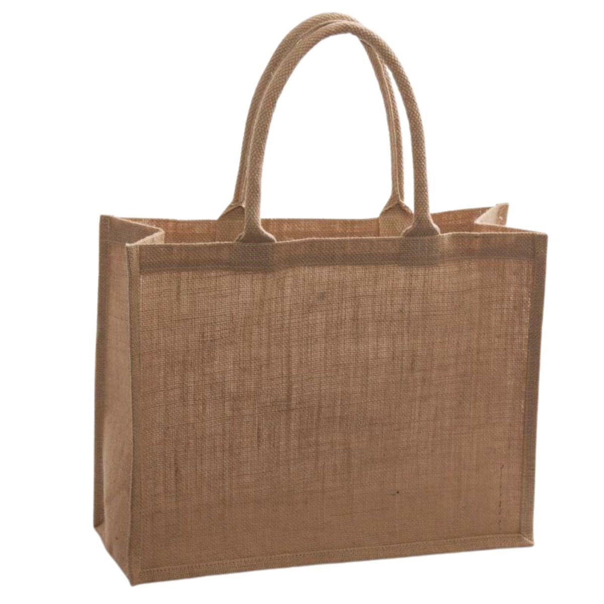 Shopper in juta naturale, 40x15H32 cm (kit da 5)