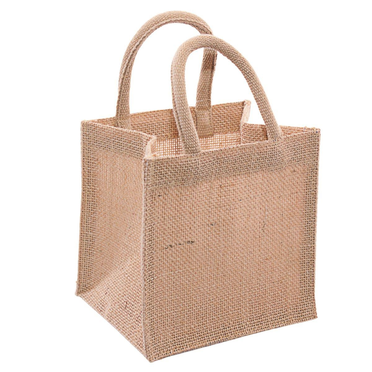 Borsina in juta naturale, 15x12H15 cm (kit da 10)