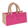 Borsina fucsia in juta, 21x11H10 cm (kit da 10)