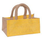 Borsina gialla in juta, 21x11x10 cm (kit da 10)