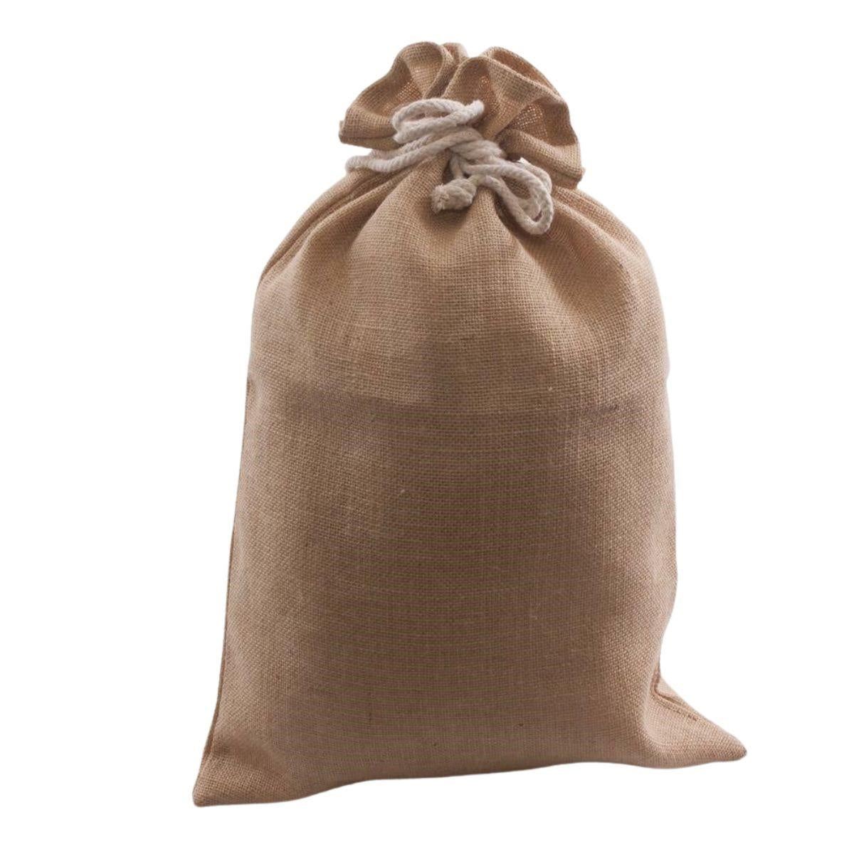 Sacco per regali in juta, 35H55 cm (kit da 10)