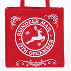 Borsina in juta rossa Reindeer Mail, 20x12H20 cm (kit da 10)
