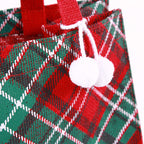 Borsina scozzese rossa in juta, 25x15H25 cm (kit da 5)