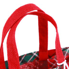 Borsina scozzese rossa in juta, 25x15H25 cm (kit da 5)