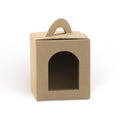 Borsina in cartone avana per 1 vasetto, 9x9H10 cm (kit da 10)