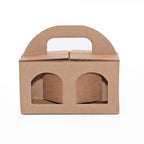 Borsina in cartone avana per due vasetti, 17x8x9 cm (kit da 10)