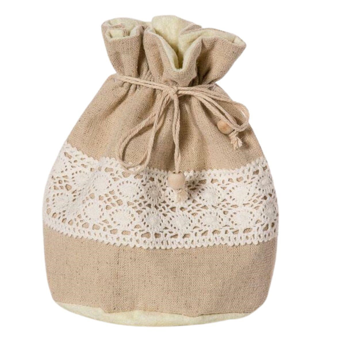 Sacchetti in cotone con cordoncino, set da 4, 11H17 cm (kit da 3)
