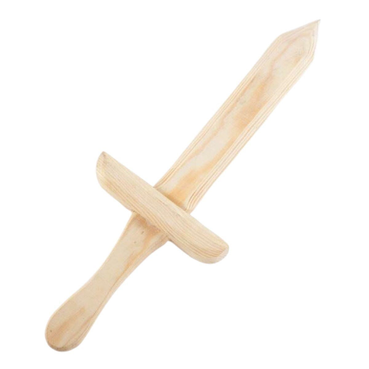 Spada in legno di pino, H34 cm (kit da 10)