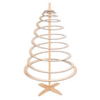 Decorazione Albero di Natale a spirale in legno, 50X50H85 cm