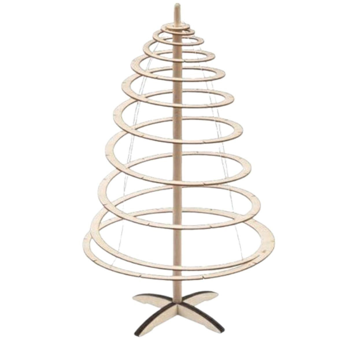 Decorazione Albero di Natale in legno, Ø25H42 cm