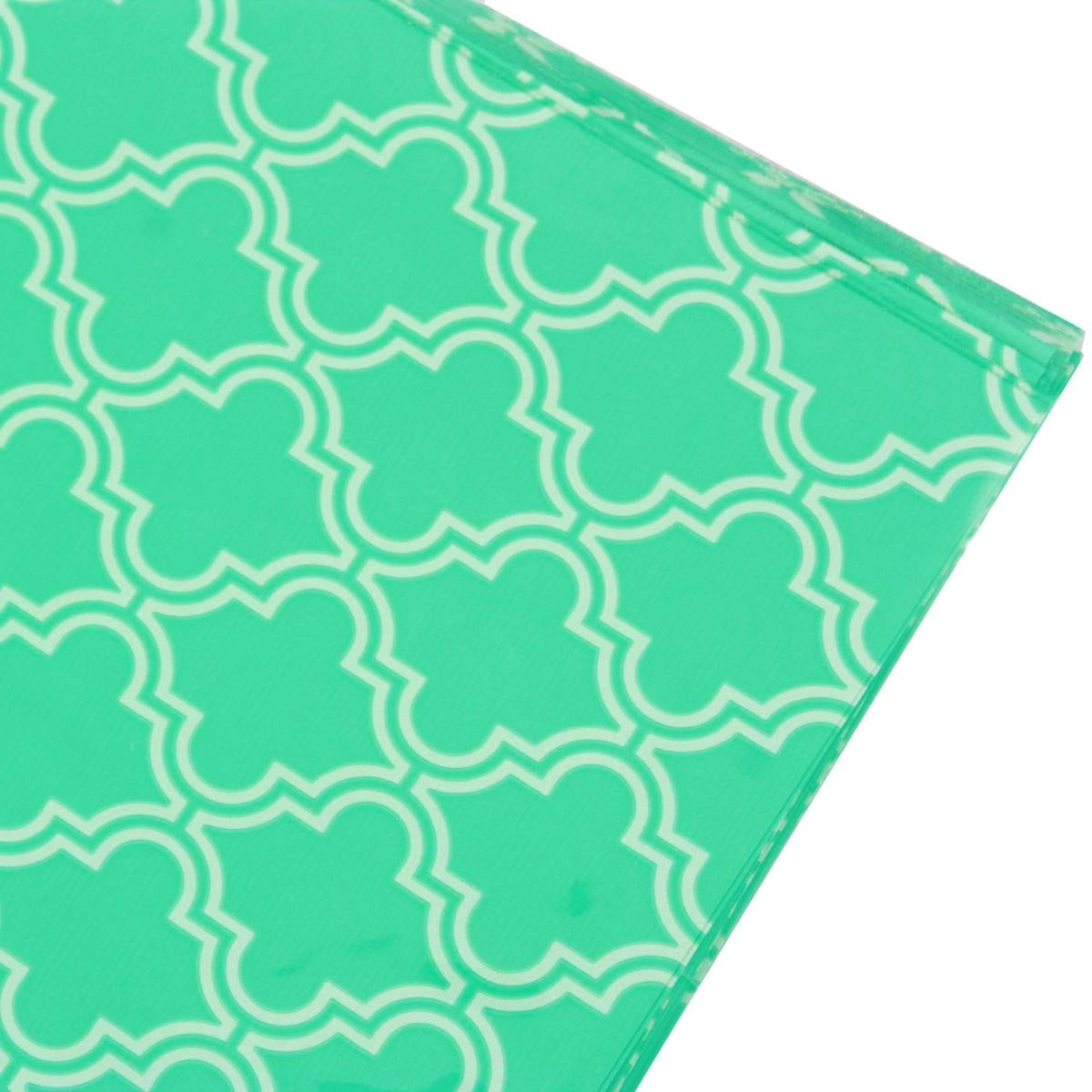 Busta in carta perlata tiffany fantasia orientale, 15x25 cm, confezione da 50 (kit da 5)