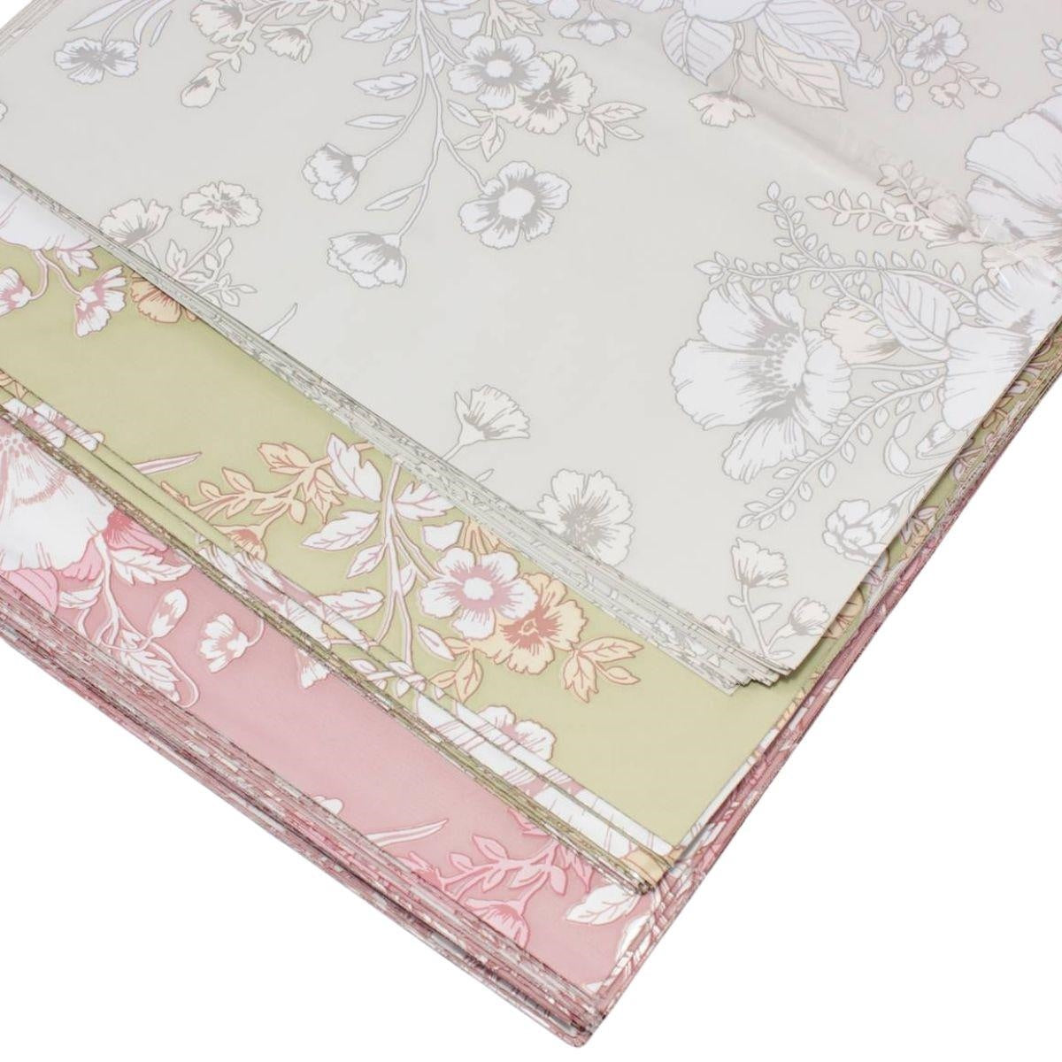 Buste da confezione a stampa floreale, 25x40 cm, confezione da 100