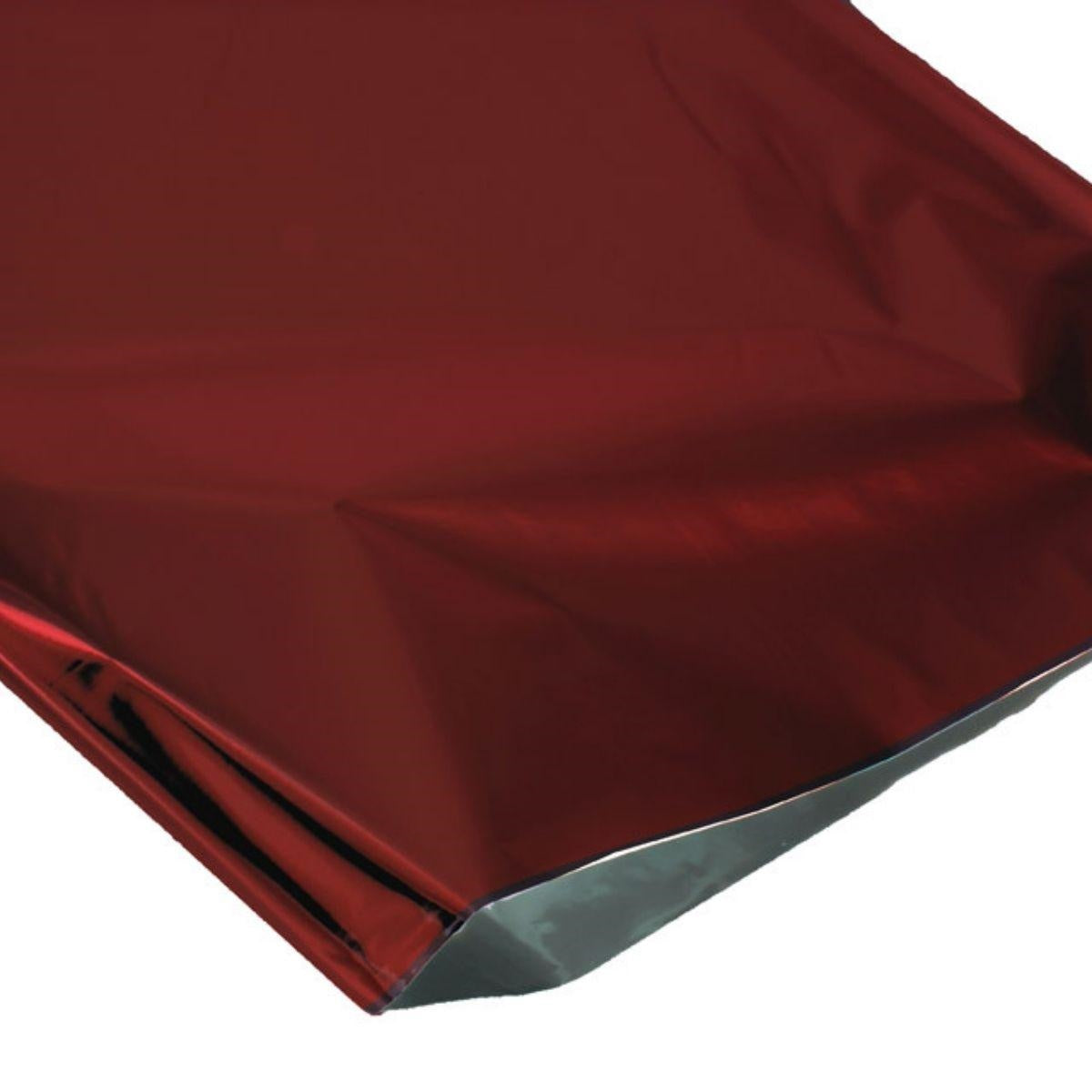 Busta metallizzata rossa 35x40 cm, confezione da 50