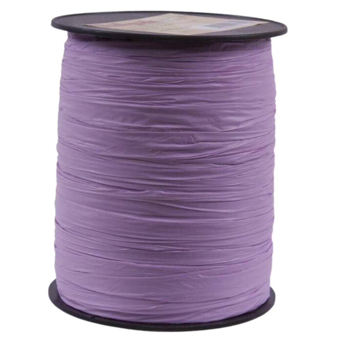 Rocchetto di nastro lilla opaco in polisilk, 12x50 mt (kit da 3)