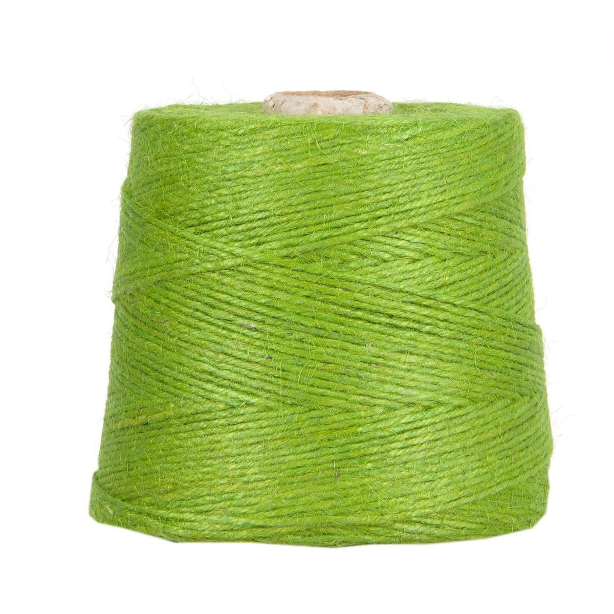 Rocchetto di filo di juta verde, 1 kg