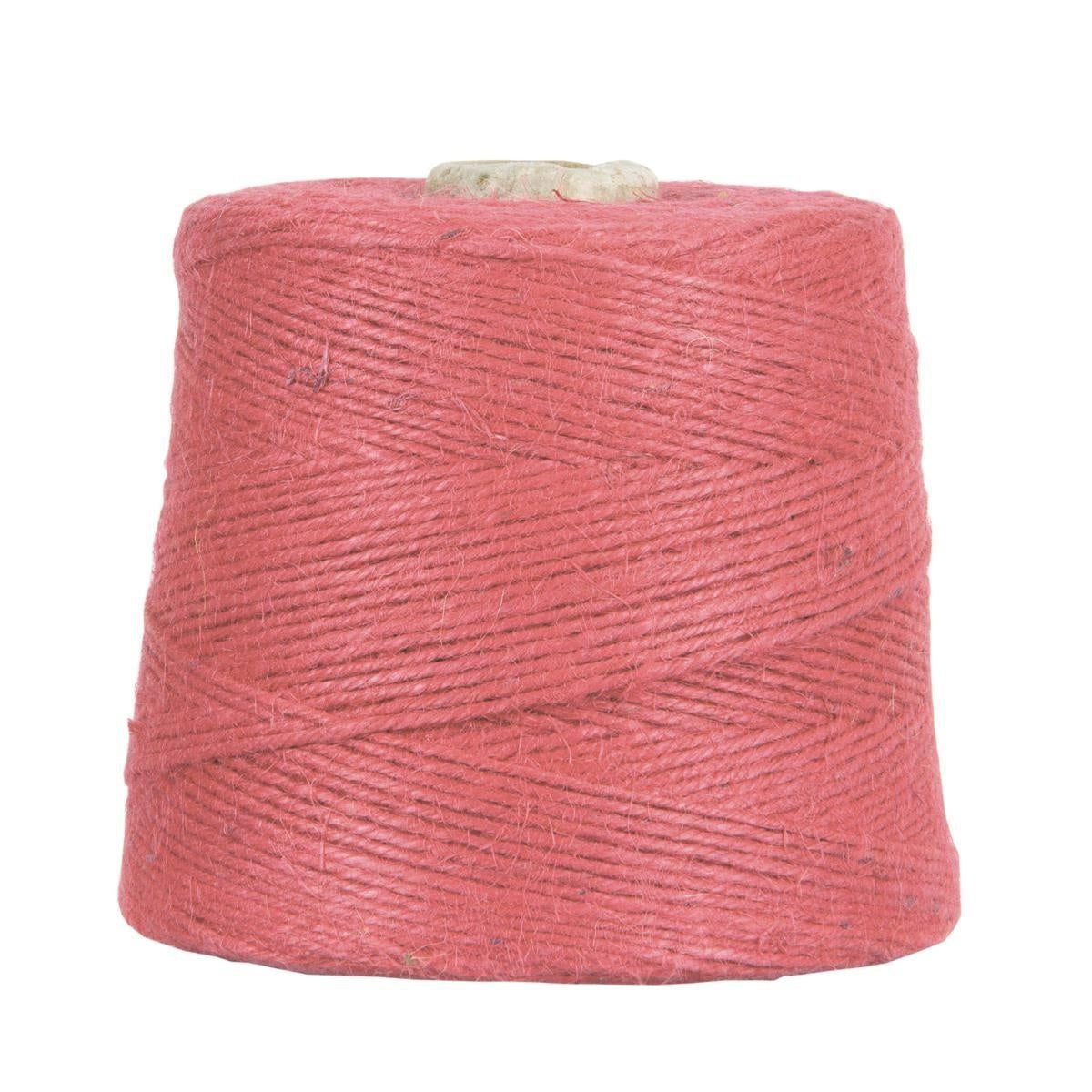 Rocchetto di juta rosa, confezione da 1 kg