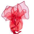 Sacchetto in organza rossa, confezione da 10, 20 cm (kit da 5)