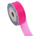 Nastro di organza fucsia fluo, 4 cm x 50 mt (kit da 3)