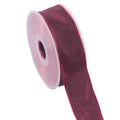 Rocchetto di nastro rosa bordeaux, 4 cm x 25 m (kit da 3)