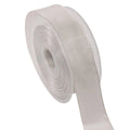 Rocchetto di nastro in organza grigio, 4 cm x 25 m (kit da 3)