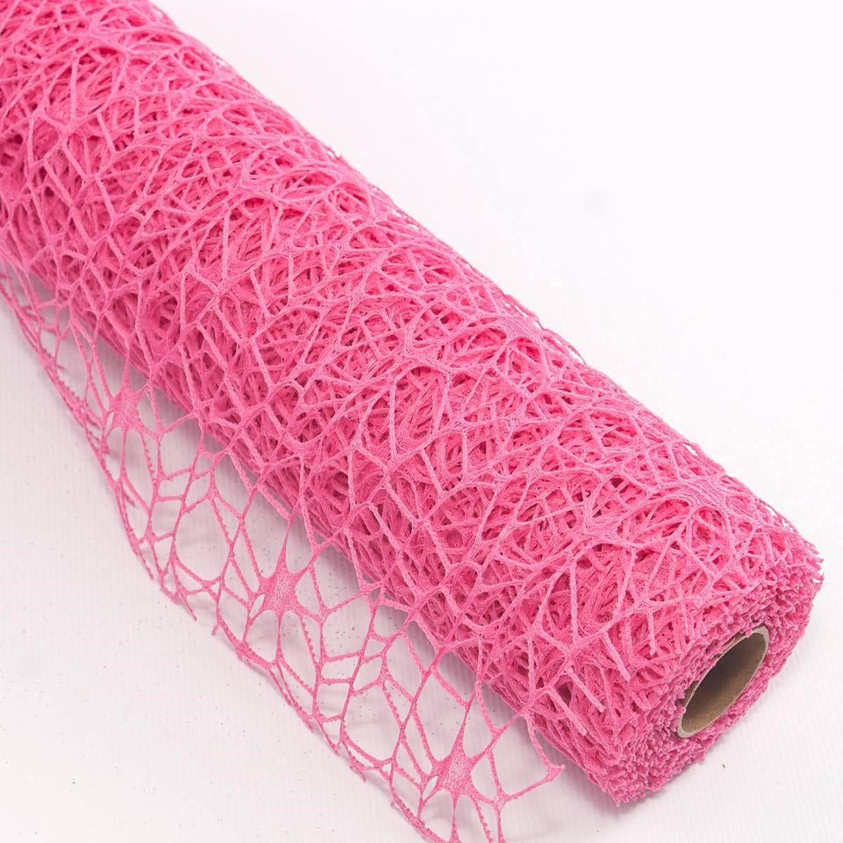 Rotolo in tessuto a rete oceania fucsia, 48 cm x 4,5 mt (kit da 5)