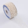 Rocchetto di nastro a rete crema, 4 cm x 10 m (kit da 10)