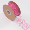 Rocchetto di nastro fucsia a rete, 4 cm x 10 m (kit da 10)