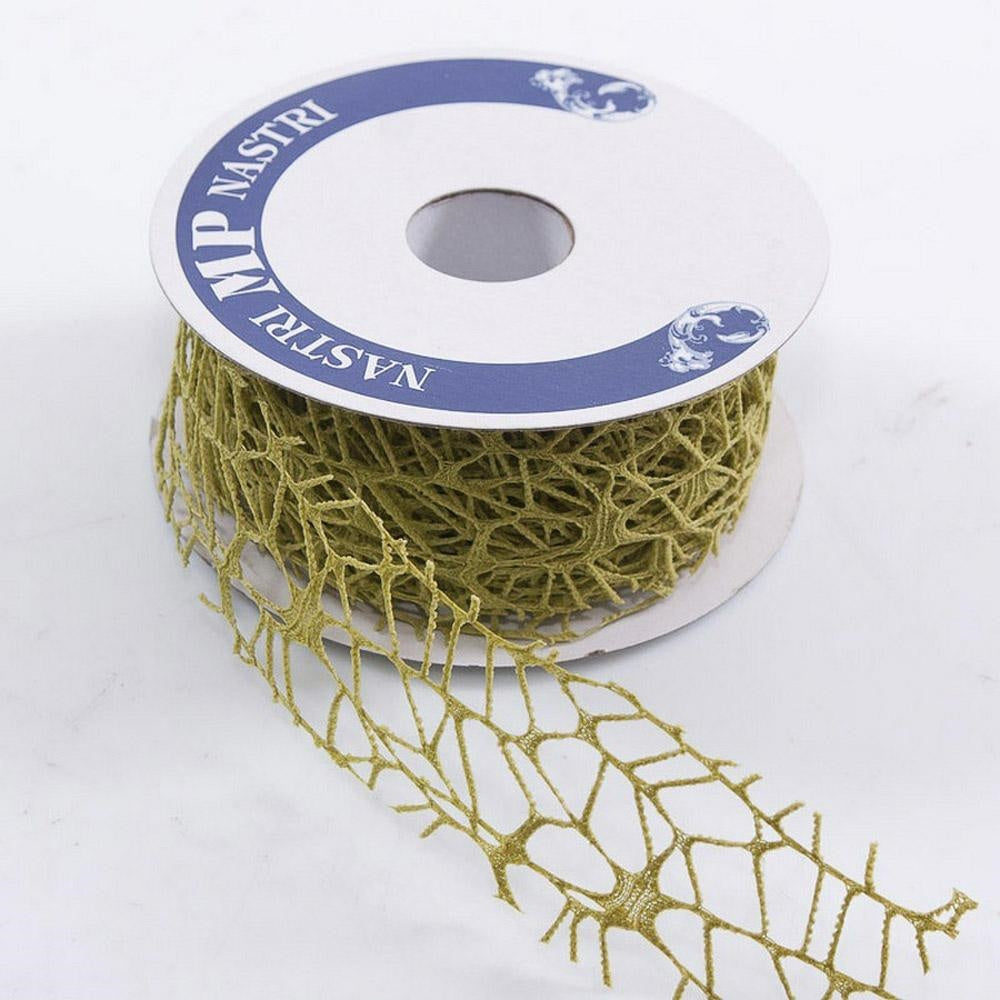 Rocchetto di nastro verdino, 4 cm x 10 m (kit da 10)