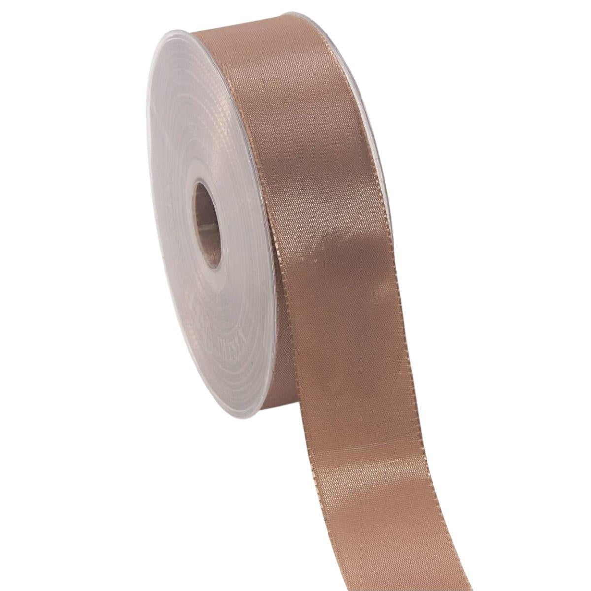 Nastro di taffetà marrone, 4x50 m (kit da 3)