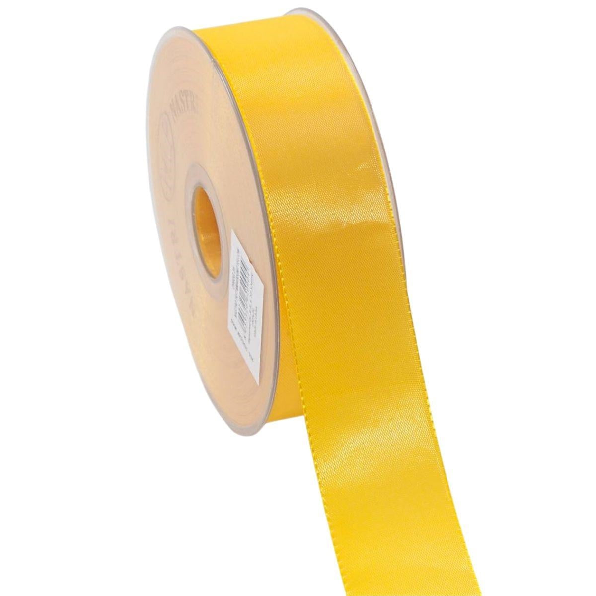Nastro in taffeta' giallo, 4 cm x 50 mt (kit da 3)