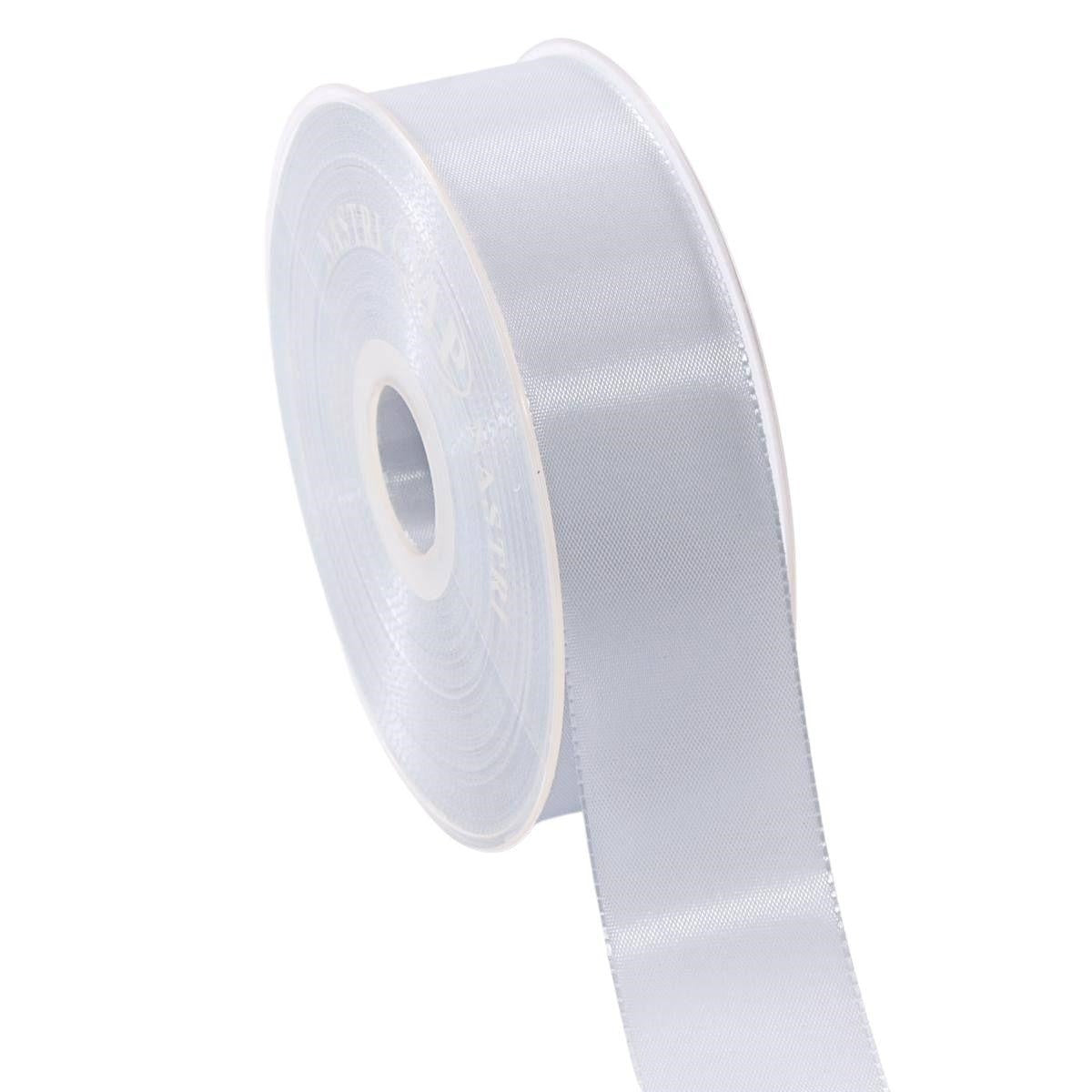 Nastro in taffetà argento, 4 cm x 50 mt (kit da 3)