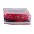 Rocchetto di merletto adesivo rosso, 1,8x1,5 mt (kit da 10)