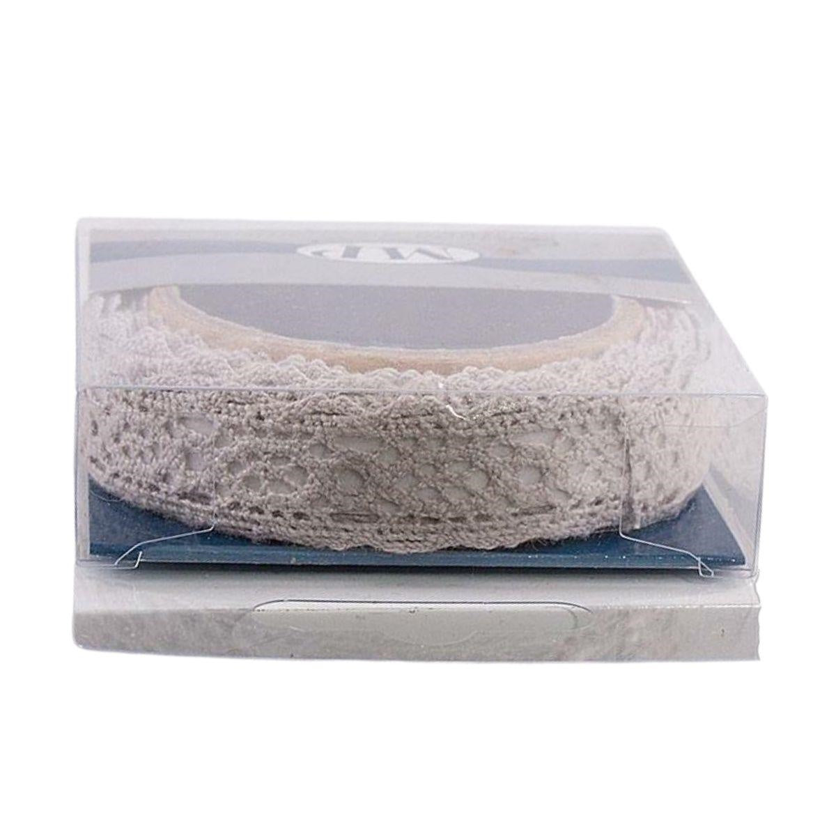 Rocchetto di merletto adesivo grigio, 1,8x1,5 m (kit da 10)