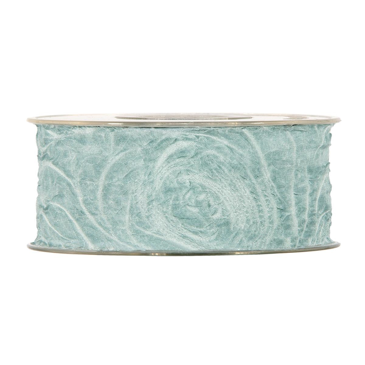 Rocchetto di nastro in organza color tiffany, 4 cm x 10 m (kit da 3)