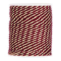 Cordino in poliestere e lurex rosso e oro, 2 mm x 30 m (kit da 3)