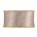 Nastro in organza rosa antico, 40 mm x 10 mt (kit da 5)